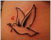 Tatuaje de la paloma de la paz