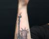 Tatuaje de la estatua de la libertad