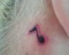 music note tattoo