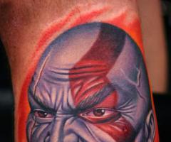 God of War realistic tattoo