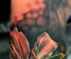 Realistic lily flower