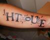 Hithouse letters tattoo