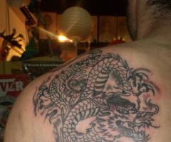 Dragon en la espalda