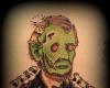 Zombie Abraham Lincoln tattoo