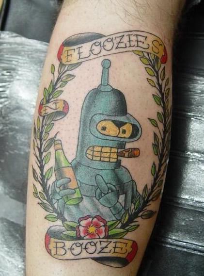 Futurama Bender Tattoo
