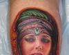 Portrait of Eva Green tattoo