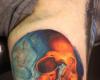 Realistic Skull Tattoo by John Anderton