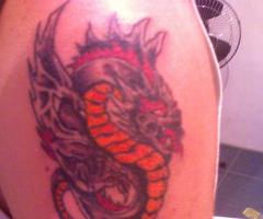 Dragon en el brazo
