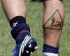 Tatuaggio sul polpaccio destro di Daniele De Rossi