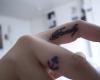 Family and anchor on fingers