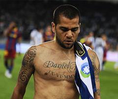 Tatuagens de Daniel Alves no corpo