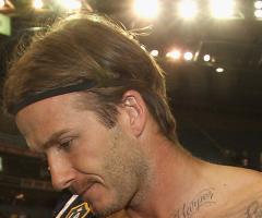 David Beckham angel tattoos