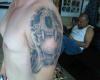 Tatuaje de craneo de jaguar