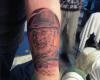 Freddy Krueger face tattoo