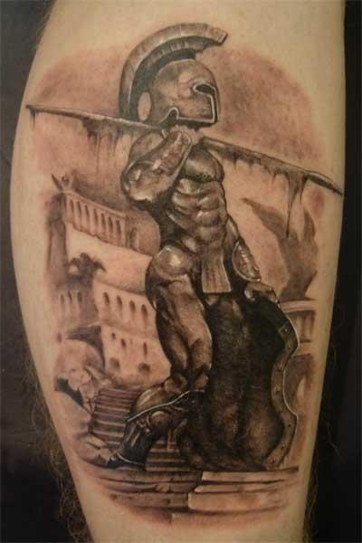 Spartan warrior tattoo