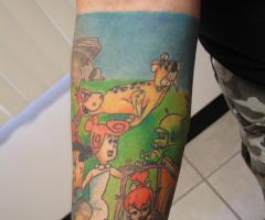 Tatuaje de los picapiedras