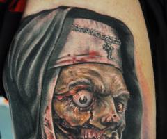 Nasty nun tattoo