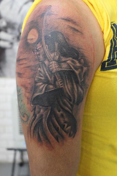 Samurai by Flaco at Ninetynine Tattoo Studio