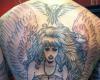 Sexy angel back tattoo