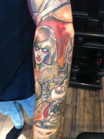 Zombie girls tattoos