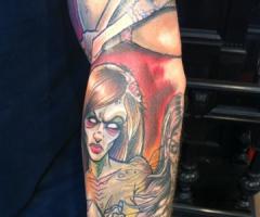 Zombie girls tattoos