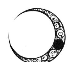 Dibujo de media luna