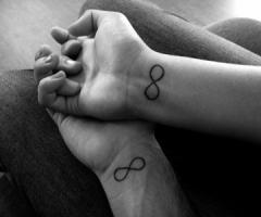 Forever couple infinity tattoo