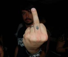 Dave Grohl heart tattoo