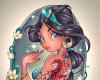 Jasmine disney princess illustration