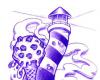 Ice cream lighthouse sketch