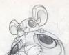 Cat and mouse tattoo sketch