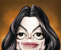 Michael Jackson caricature design