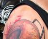 Spider skull tattoo