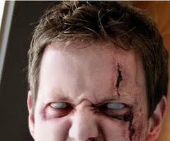 Hombre zombie real