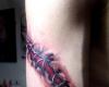 Tatuaje de herida engrampada