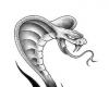 Tribal snake sketch art