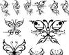 Tattoo flash butterfly