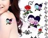Roses and tribal image tattoo art