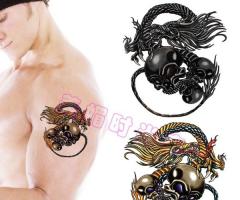 Circular skull art design for tattoo
