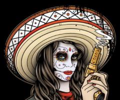 mexican skull catrina