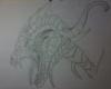 dragon drawing sketch