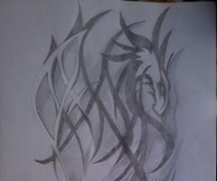 tattoo dragon tribal