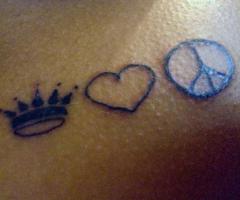 queen, love and peace