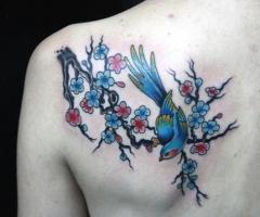 bird on tree
