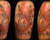 koy fish art tattoo