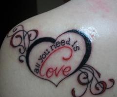 All you need is love tattoo