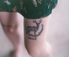 Vegan Deer tattoo