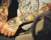 Bear and owl sleeve tattoo