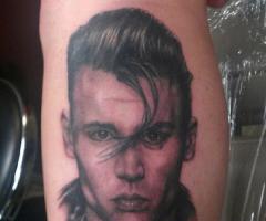 Cry baby johnny depp tattoo
