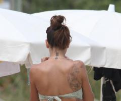 Tatuaggio Melissa Satta sulla schiena
